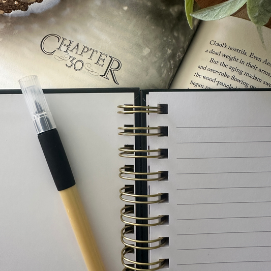 Maas Multiverse notebook styled — merch inspired by the worlds of Sarah J. Maas