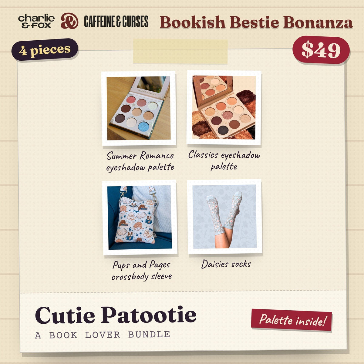 Bookish Bestie Bonanza bundle: Cutie Patootie (Book Lover)