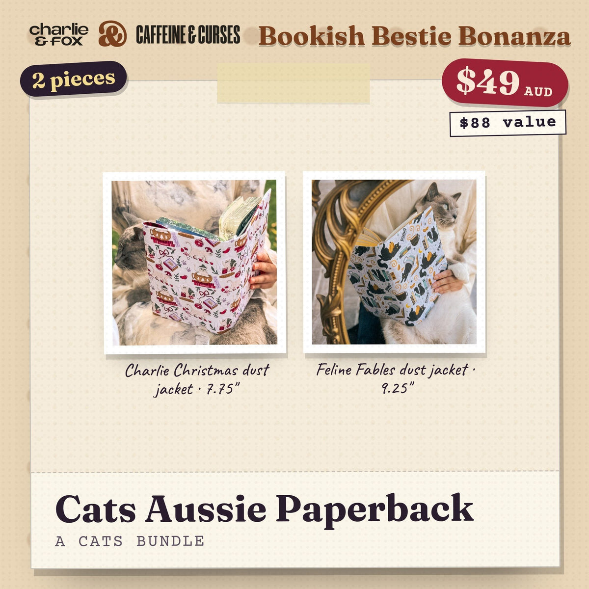Bookish Bestie Bonanza bundle: Cats Aussie Paperback (Cats)