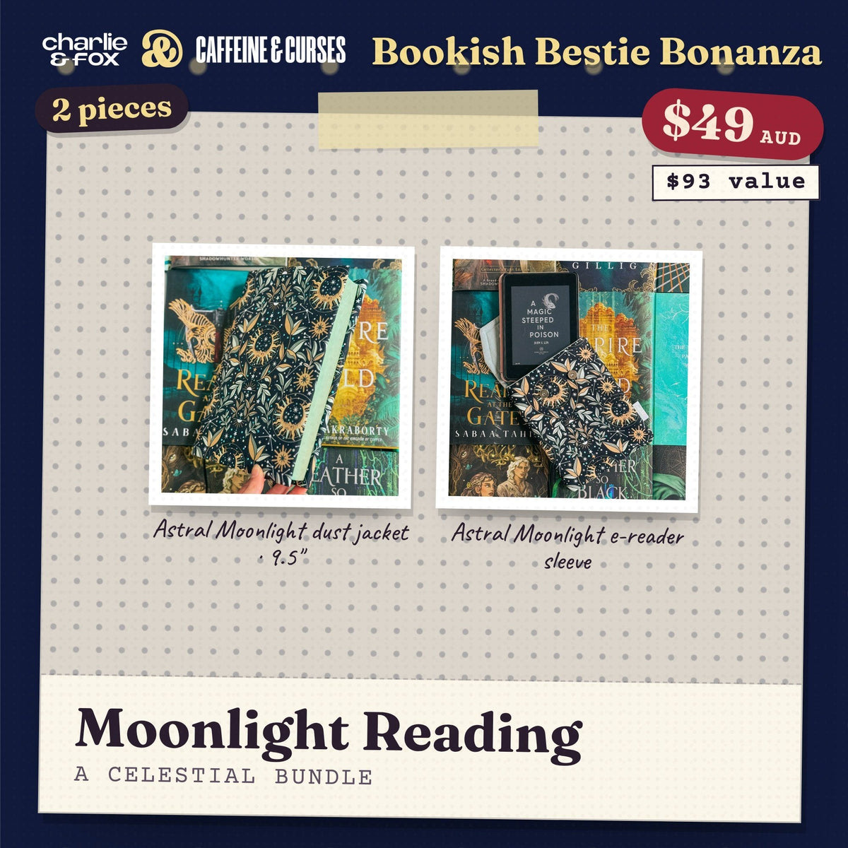 Bookish Bestie Bonanza bundle: Moonlight Reading (Celestial)