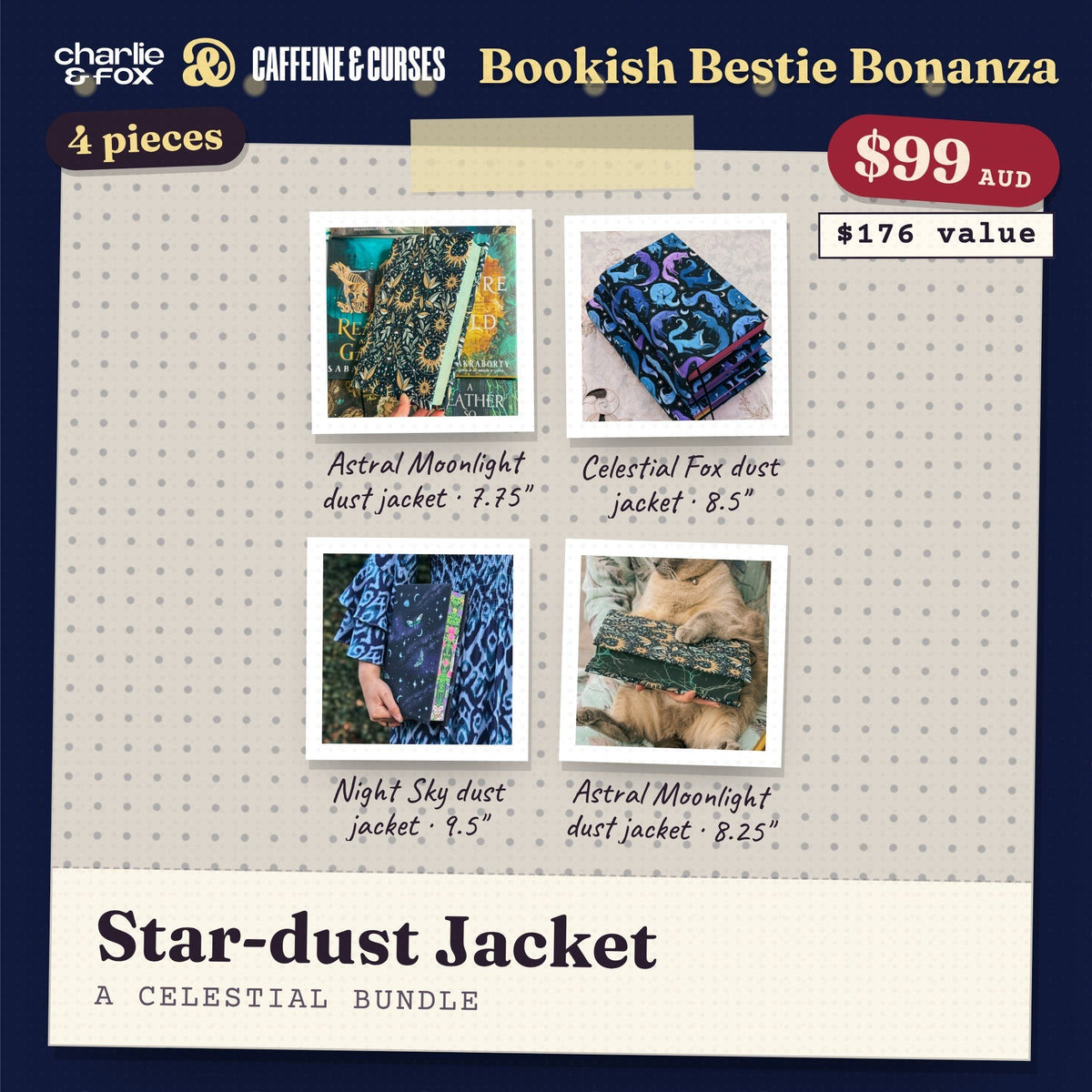 Bookish Bestie Bonanza bundle: Star-dust Jacket (Celestial)