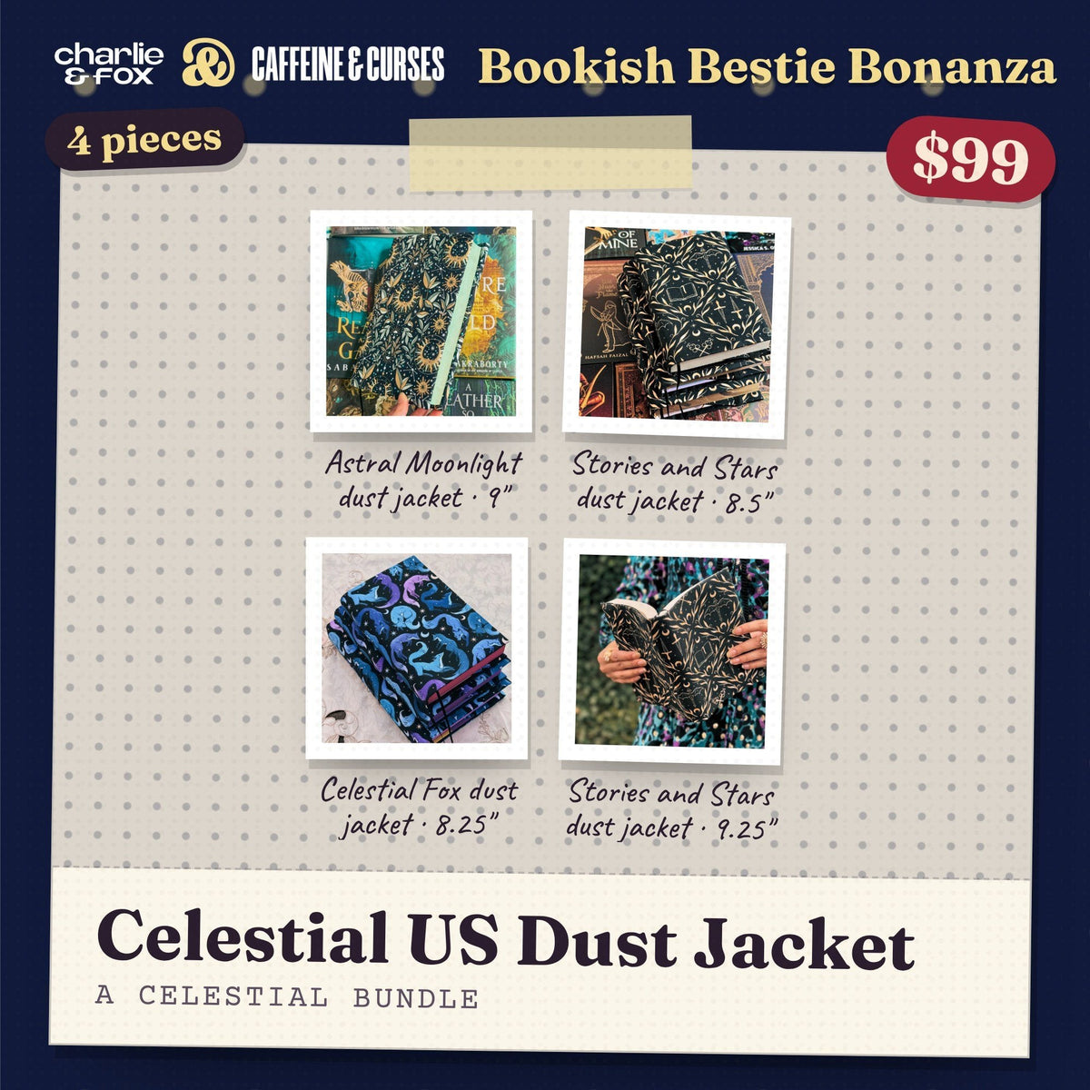 Bookish Bestie Bonanza bundle: Celestial US Dust Jacket (Celestial)