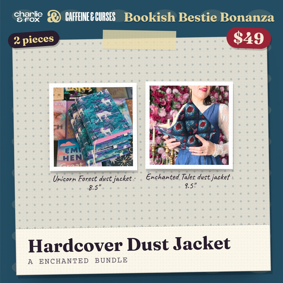 Bookish Bestie Bonanza bundle: Hardcover Dust Jacket (Enchanted)