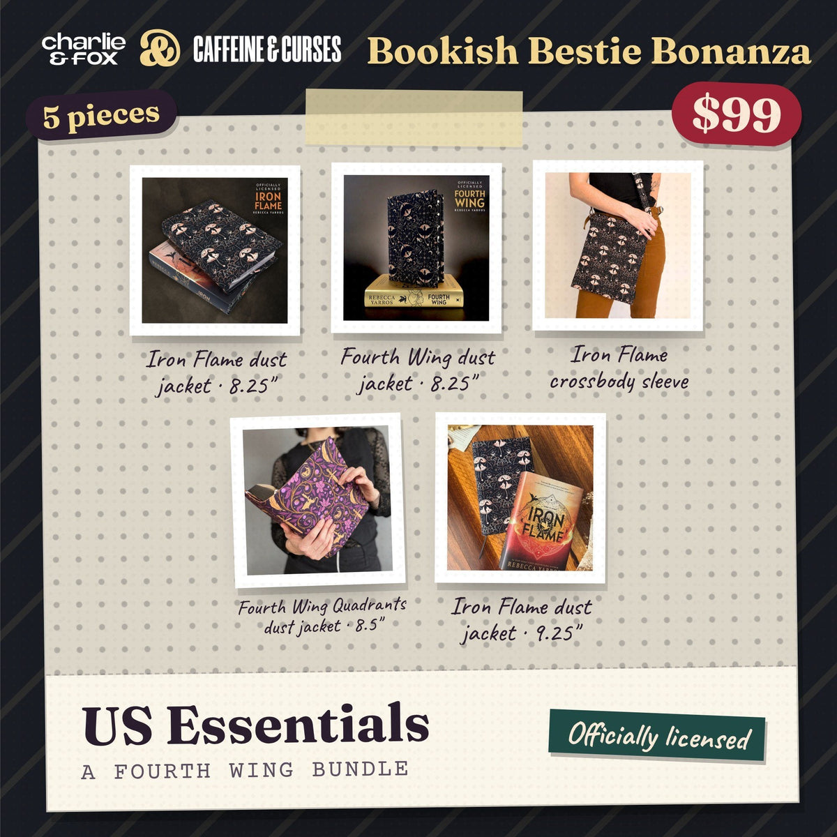 Bookish Bestie Bonanza bundle: US Essentials (Fourth Wing)