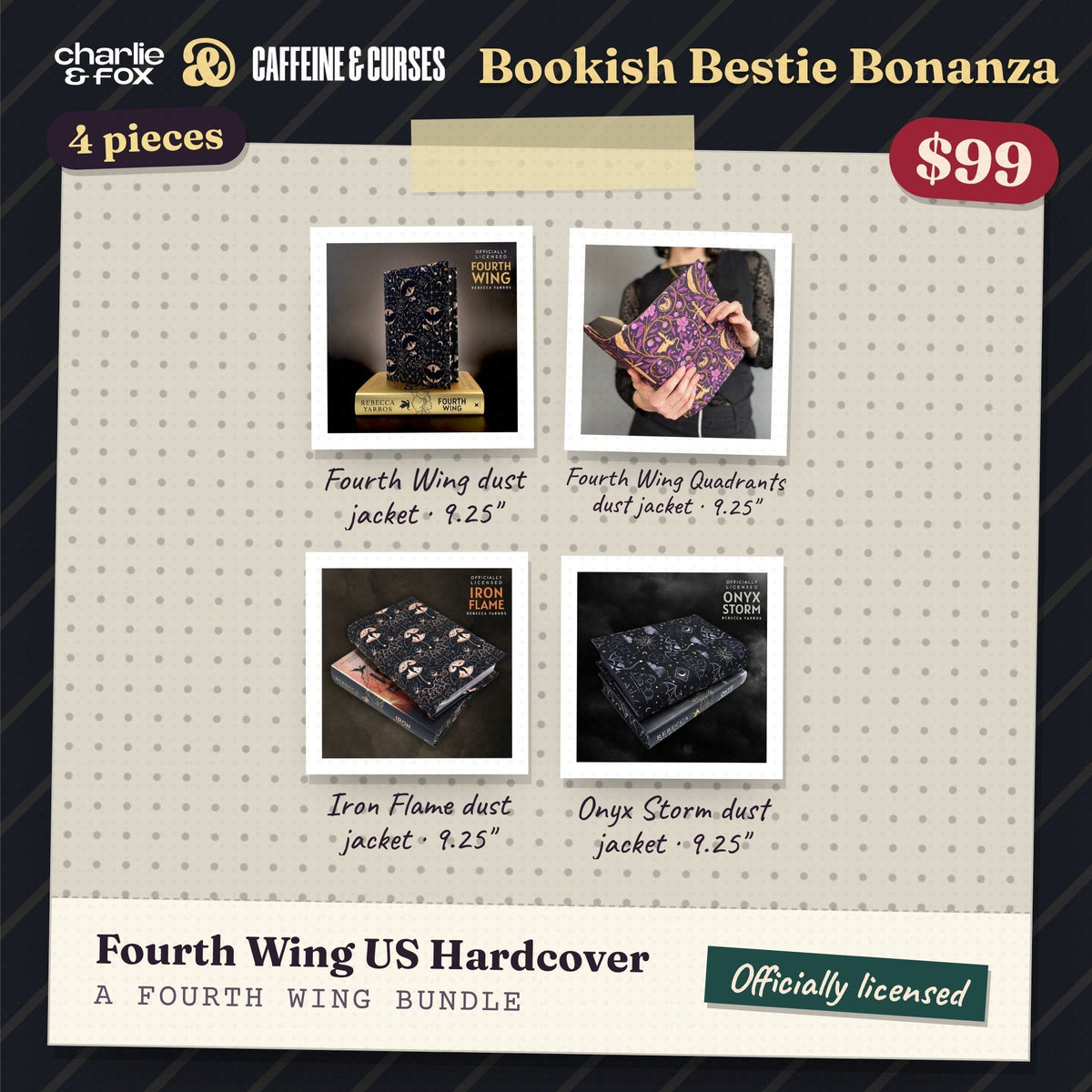 Bookish Bestie Bonanza bundle: Fourth Wing US Hardcover (Fourth Wing)