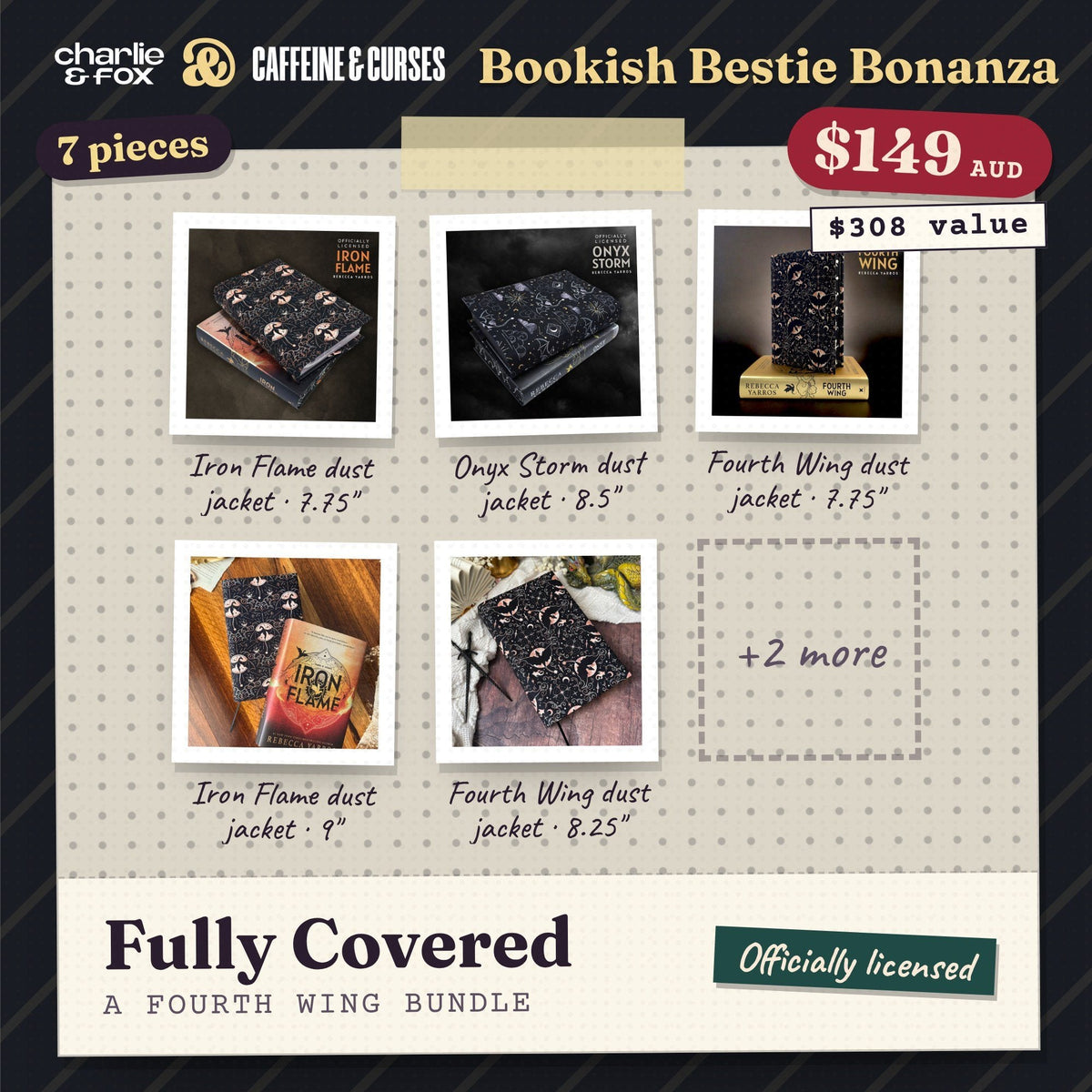 Bookish Bestie Bonanza bundle: Fully Covered (Fourth Wing)