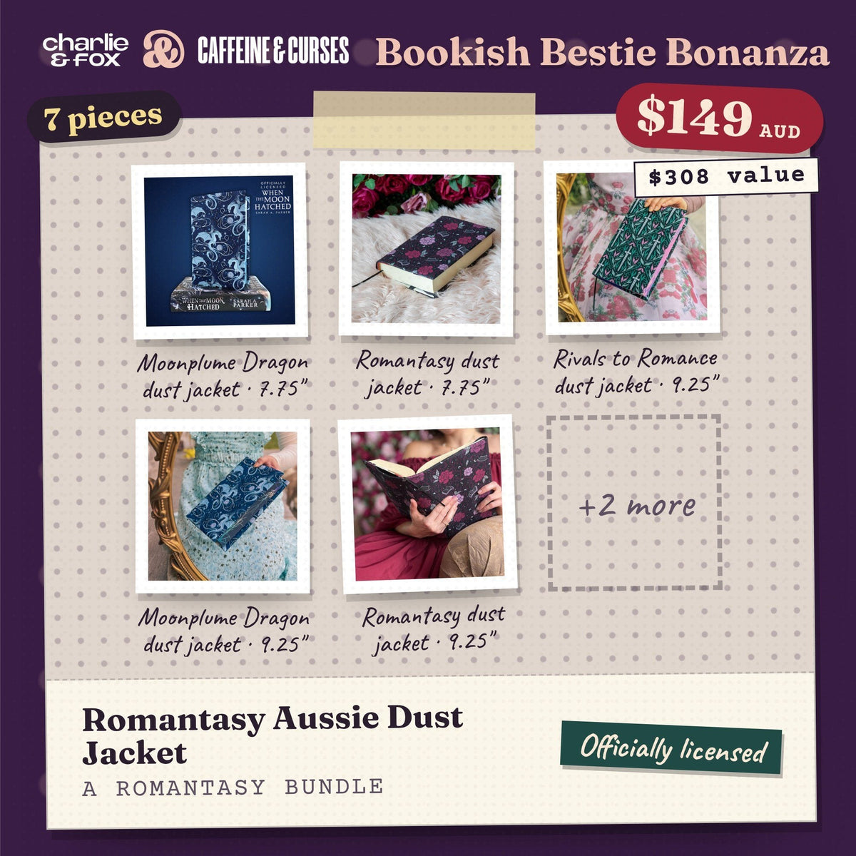 Bookish Bestie Bonanza bundle: Romantasy Aussie Dust Jacket (Romantasy)