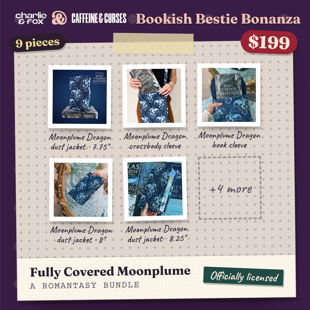 Bookish Bestie Bonanza bundle: Fully Covered Moonplume (Romantasy)