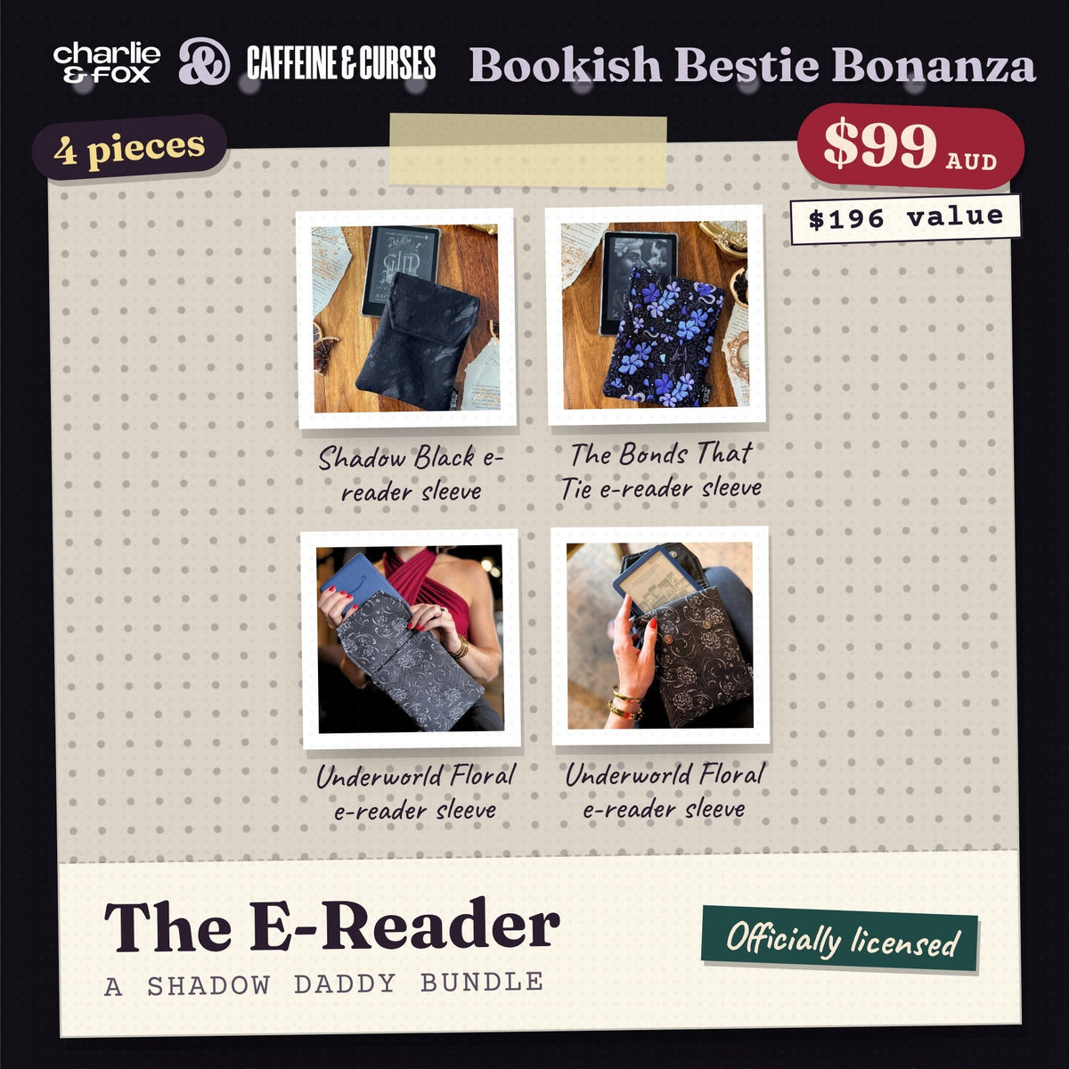 Bookish Bestie Bonanza bundle: The E-Reader (Shadow Daddy)