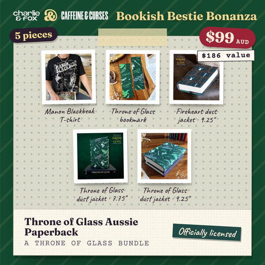 Bookish Bestie Bonanza bundle: Throne of Glass Aussie Paperback (Throne of Glass)