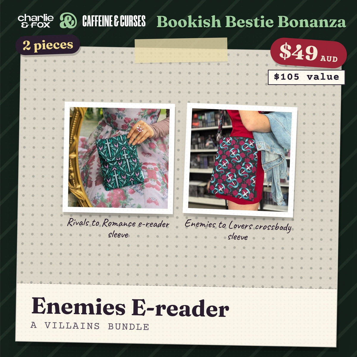 Bookish Bestie Bonanza bundle: Enemies E-reader (Villains)
