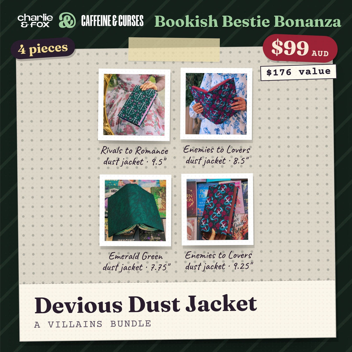 Bookish Bestie Bonanza bundle: Devious Dust Jacket (Villains)