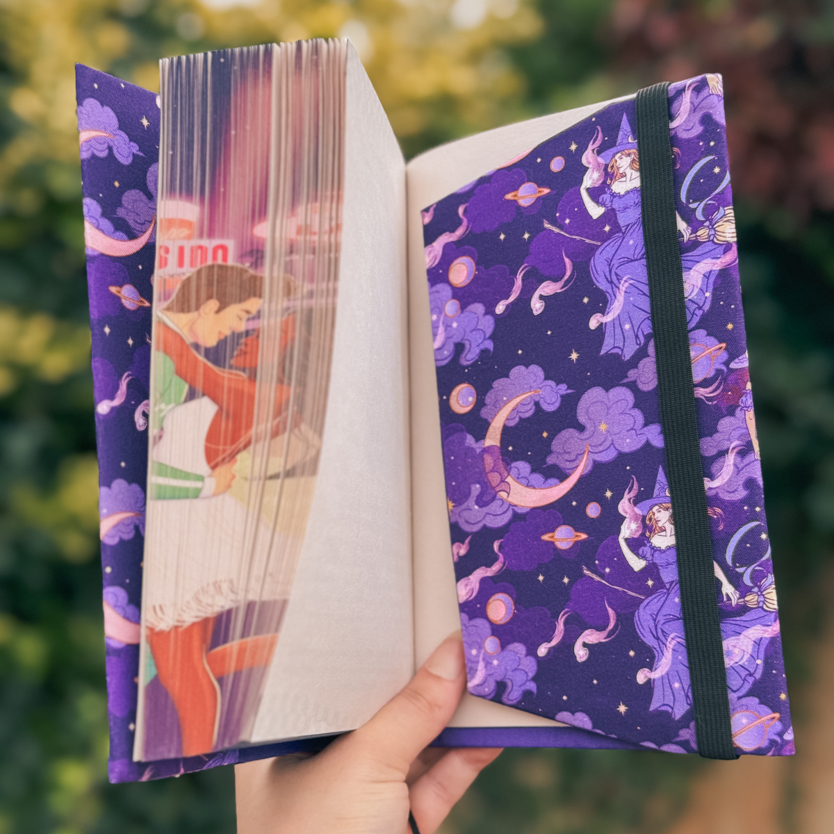 Bewitched fabric dust jacket