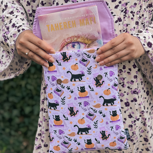 Cats and Magic padded book sleeve