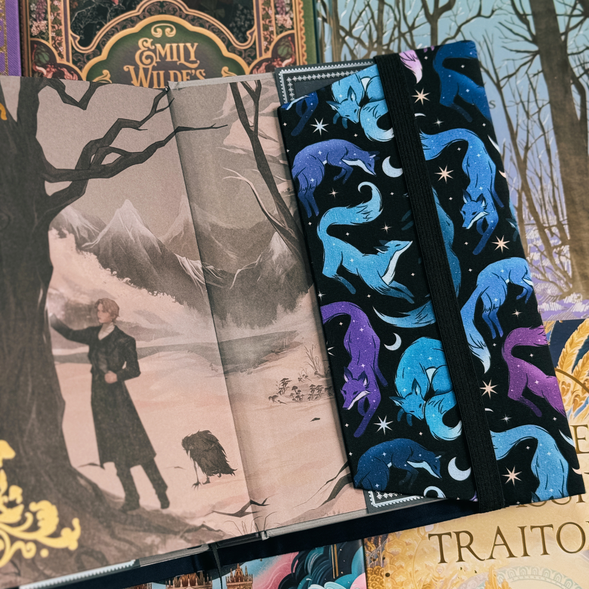 Celestial Fox fabric dust jacket