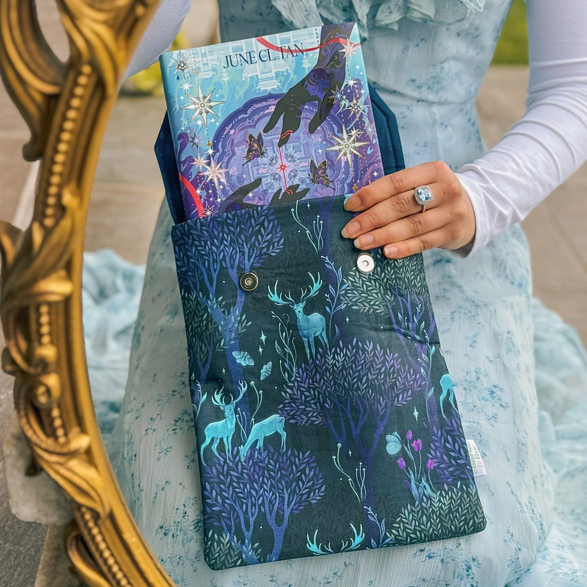 Enchanted Forest padded book sleeve