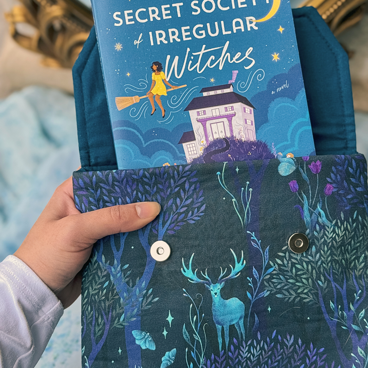 Enchanted Forest padded book sleeve