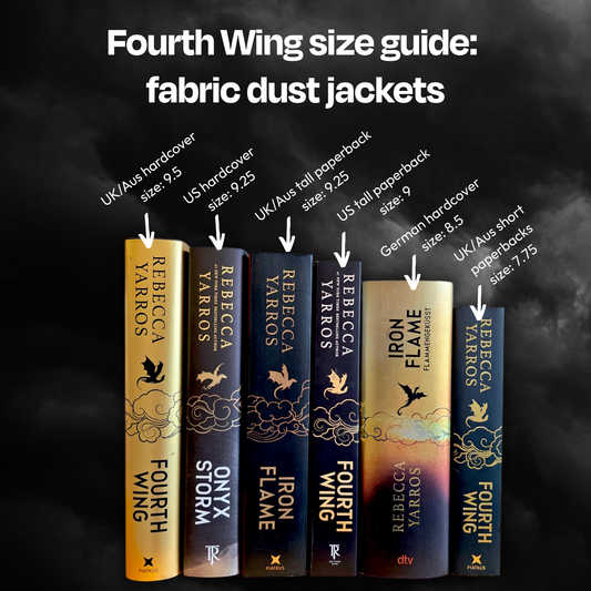 Fourth Wing fabric dust jacket - Rebecca Yarros