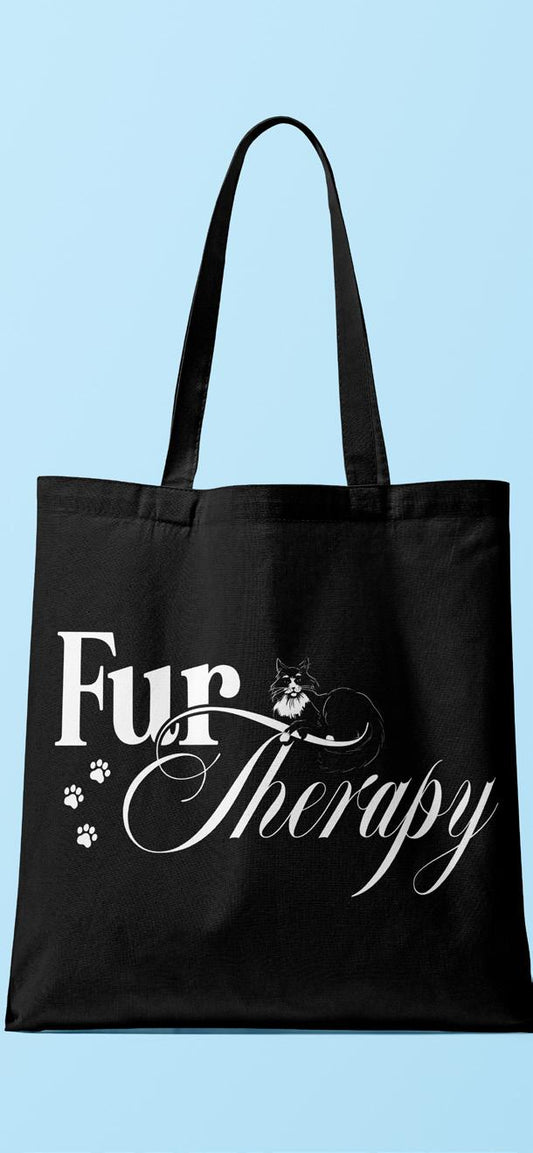 Fur Therapy Tote — Lights Out merch by Navessa Allen. The dark romance fix — carry it all. Hand-designed in Australia, officially licensed.