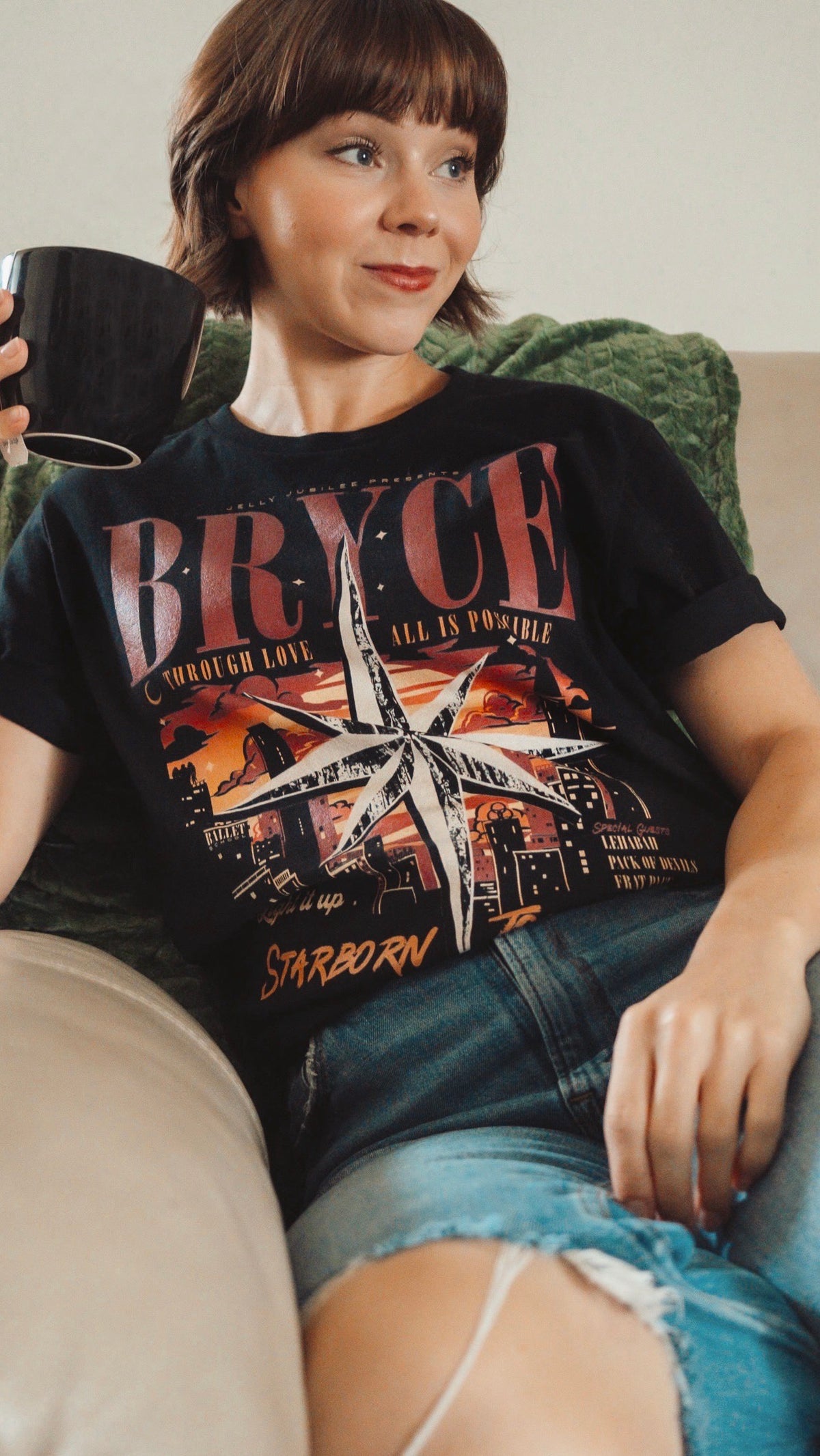 Bryce Quinlan T-Shirt — Crescent City merch by Sarah J. Maas. Sunball star turned Starborn queen — sass and a sword. Hand-designed in Australia, officially licensed.