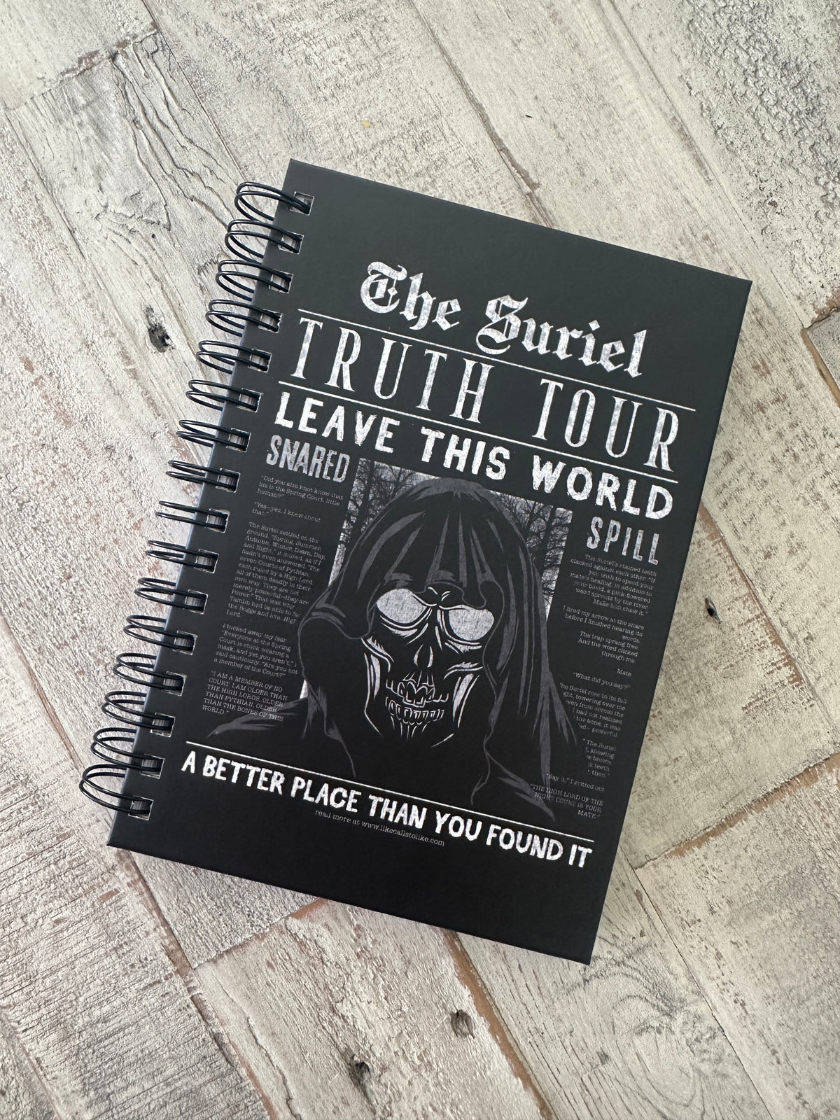 The Suriel Notebook — ACOTAR merch by Sarah J. Maas. For tracking the ancient seer's truths. Hand-designed in Australia, officially licensed.