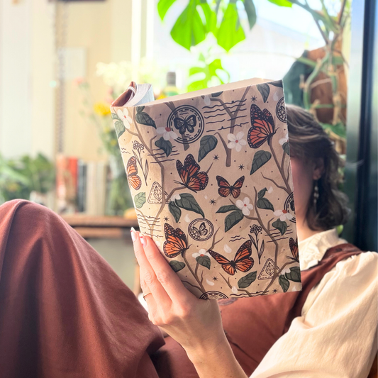 Monarch Story fabric dust jacket