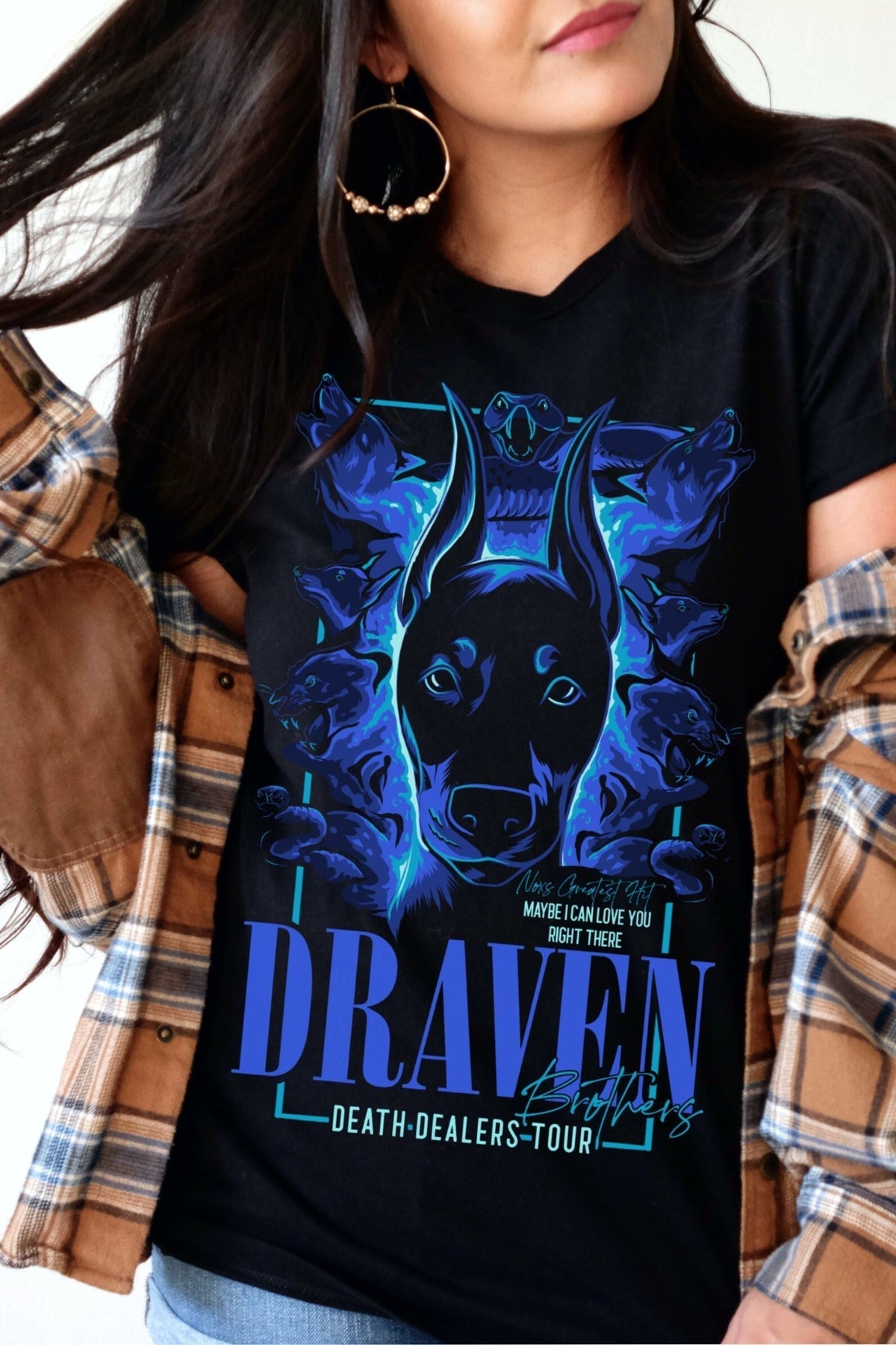 Draven Brothers T-Shirt — Bonds That Tie merch by J Bree. Brothers, bonded mates, the chaos. Hand-designed in Australia, officially licensed.