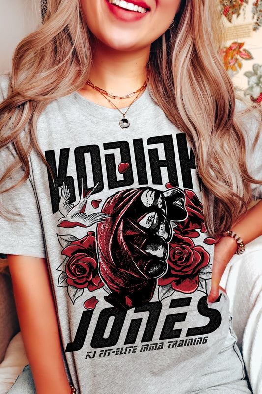 Kodiak Jones T-Shirt — Madison Kate merch by Tate James. The wildcard brother — beautiful and broken. Hand-designed in Australia, officially licensed.