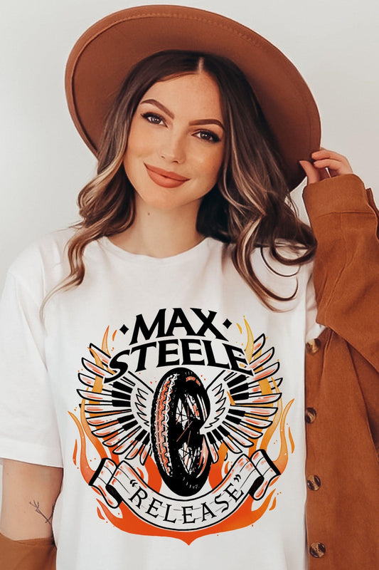 Max Steele T-Shirt — Madison Kate merch by Tate James. The brother with the heart — and the punch. Hand-designed in Australia, officially licensed.