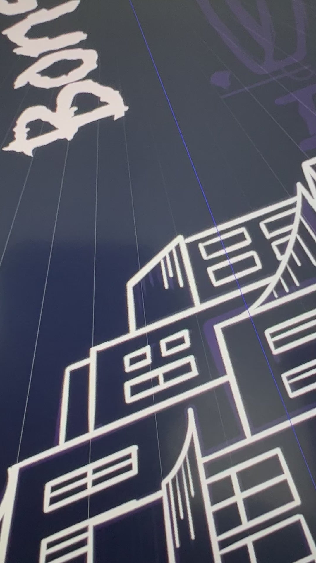 Behind the scenes: the Starfall design being drawn by hand — Velaris, the lanterns and the lettering