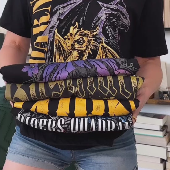 Try-on video: the Fourth Wing t-shirts worn