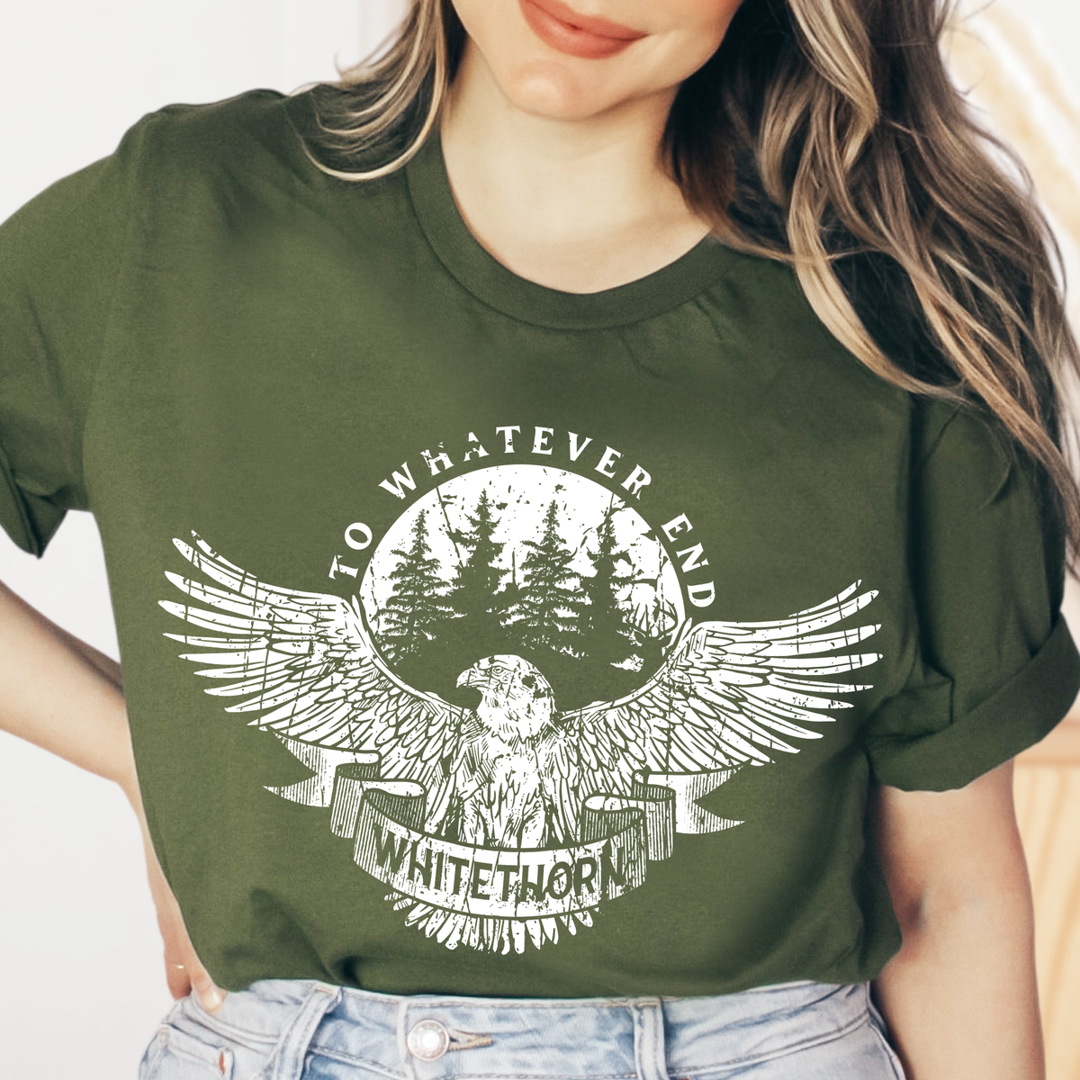 Rowan Whitethorn t-shirt styled — Throne of Glass merch inspired by Sarah J. Maas