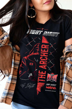 The Archer T-Shirt — Madison Kate merch by Tate James. The brother who aims true. Hand-designed in Australia, officially licensed.