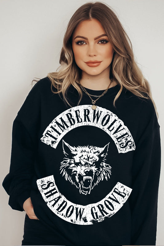 Timberwolves Sweatshirt — Hades merch by Tate James. The pack you don't cross. Hand-designed in Australia, officially licensed.