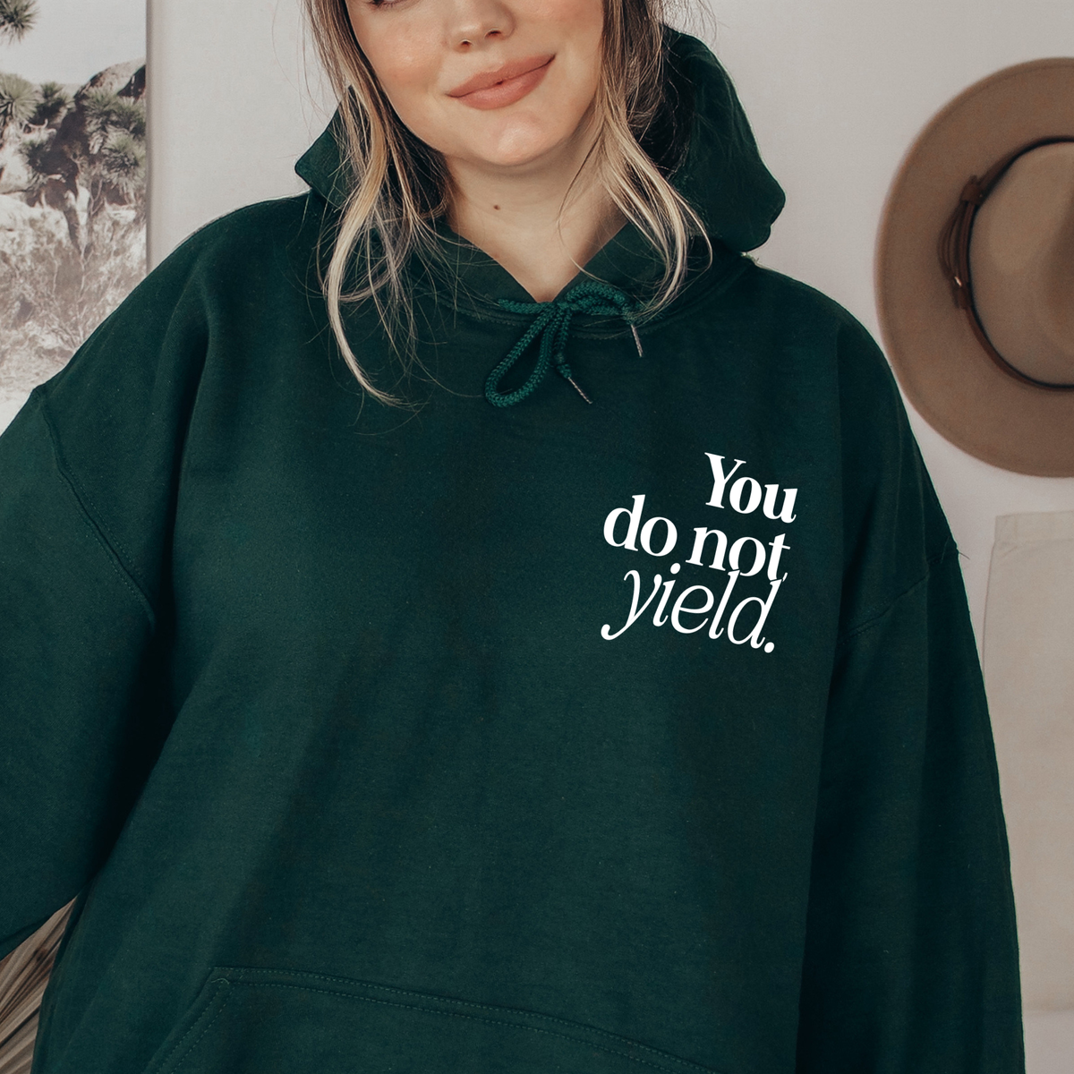 You Do Not Yield hoodie styled — Throne of Glass merch inspired by Sarah J. Maas